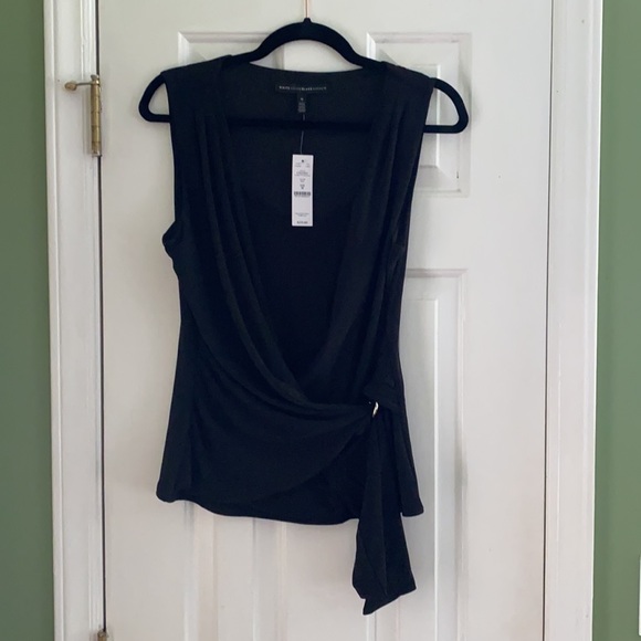 WHBM Sleeveless Draped-Side Knit Top - Picture 4 of 9